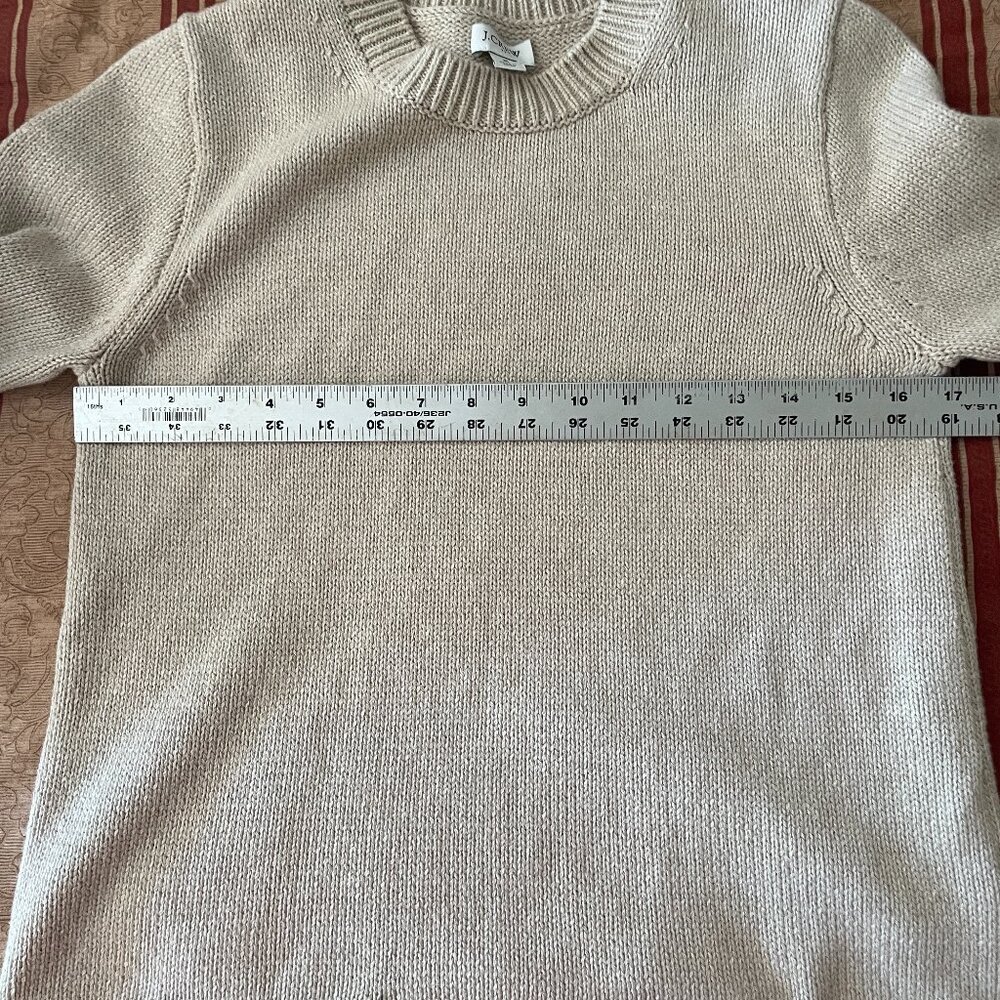 J.Crew Scalloped-Hem Sweater in Tan Size Small - Picture 9 of 9